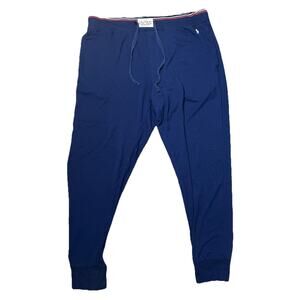 Polo Ralph Lauren Trademark Men's Jogger Sweatpants Navy Blue White Pony SZ XL